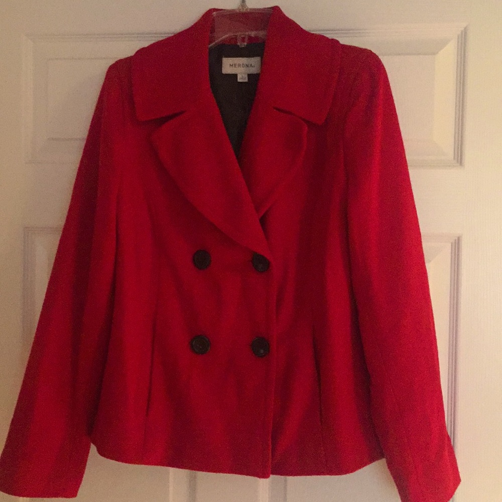 Medina Red Pea coat